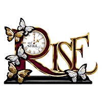 Maya Angelou-Inspired "And Still I Rise" Table Clock