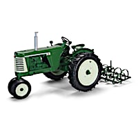 1:16-Scale Oliver 660 Diecast Tractor And Harrow Implement