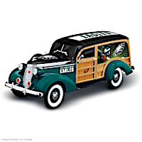 Philadelphia Eagles 1937 Woody Wagon Sculpture