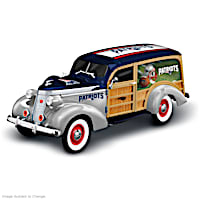 New England Patriots 1937 Woody Wagon Sculpture