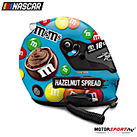 Autographed Kyle Busch M&M's Hazelnut 2019 Racing Helmet