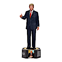 President Donald J. Trump Sculpture With Photos And Quotes