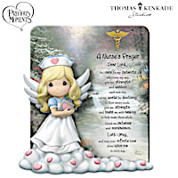 Precious Moments Thomas Kinkade "A Nurse's Prayer" Sculpture