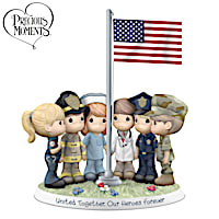 Precious Moments Porcelain Figurine Honors First Responders