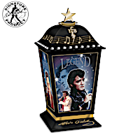 Elvis Presley "The Legend" Illuminated Lantern With Photos