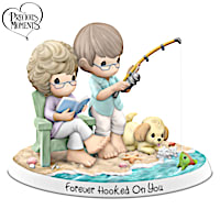 Precious Moments "Forever Hooked On You" Porcelain Figurine