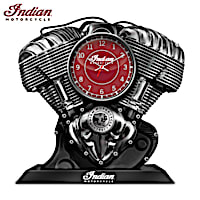 Indian Motorcycle Thunderstroke Clock Plays Engine Sounds