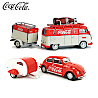 1:43-Scale COCA-COLA 4-Piece Diecast Car And Trailer Set