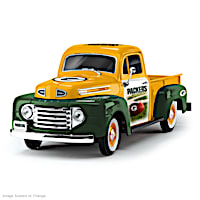 1:18-Scale Packers 1948 Ford Pickup Truck Sculpture