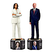 Biden And Harris Presidential Sculptures With Quotes
