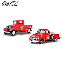 COKE 1934 Ford And 1953 Chevy Stepside Diecast Truck Set