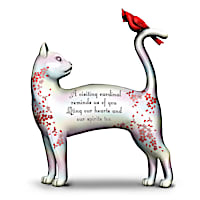 Cat And Cardinal Remembrance Figurine By Blake Jensen