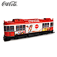 COCA-COLA "First Stop Refreshment" Trolley Car Sculpture