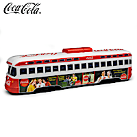 COCA-COLA "Tastiness On Time" Trolley Car Sculpture