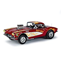 1:18-Scale Rat Fink 1961 Corvette Gasser Diecast Car