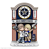 "It's Our Time To Celebrate" Dallas Cowboys Porcelain Clock