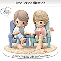 Precious Moments Porcelain Beach Figurine With 2 Names