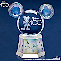 Disney100 Laser-Etched Globe With Color-Changing Lights