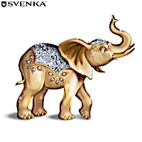 Blake Jensen "Shimmering Fortune Of Gold" Elephant Figurine