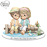 Precious Moments All I Need Is You And A Lake View Figurine
