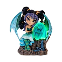 Guardian Of The Dazzling Aquamarine Dragon Figurine