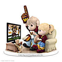 Commanders Porcelain Figurine With Fans, TV & Pup