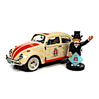 Mr. Monopoly 1966 VW Beetle Diecast Car And Figurine