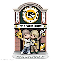 Green Bay Packers Porcelain Clock With Quartz Movement