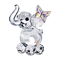 Crystal Elephant Of Good Fortune Figurine