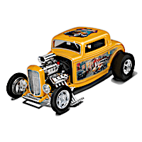 1932 Ford Deuce Coupe Diecast Car With Larry Grossman Art