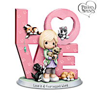 Precious Moments Love Is A Four-Legged Word Figurine