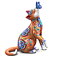 Blake Jensen Talavera-Inspired Cat Figurine