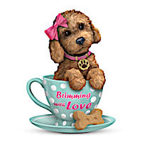 Blake Jensen "Brimming With Love" Dog Teacup Figurine