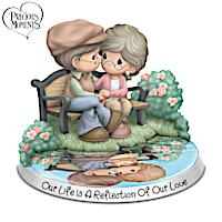 Precious Moments Porcelain Couple Figurine With "Reflection"