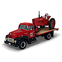 International Harvester Truck And Farmall Tractor Sculptures