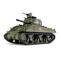 1:32-Scale WWII Diecast U.S. Sherman Tank With Accessory Set
