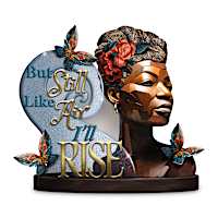 Dr. Maya Angelou Wood-Look "Still I Rise" Sculpture
