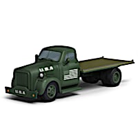 WWII-Era U.S. Military Flatbed Truck Sculpture