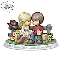 Just A Country Girl In Love With A Country Boy Figurine