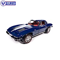 USA 250th Anniversary 1963 Corvette Sting Ray Diecast Car