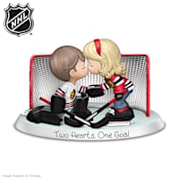 Chicago Blackhawks® Two Hearts, One Goal Figurine