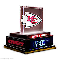Kansas City Chiefs Illuminated Clock Sculpture