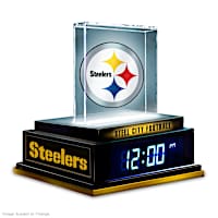 Pittsburgh Steelers Clock Sculpture