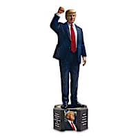 President Donald J. Trump Sculpture With Photos And Quotes