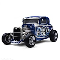 Dallas Cowboys Sugar Skull Art Ford Model A Sculpture