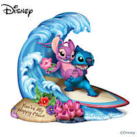 Disney's Stitch And Angel You're My Happy Place Coin Bank
