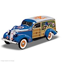 Cruising To Victory Mets Woody Wagon Sculpture