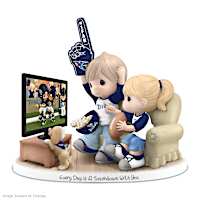 Tennessee Titans Porcelain Figurine With Fans, TV & Pup