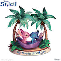 Disney Stitch And Angel Sweethearts In Paradise Figurine