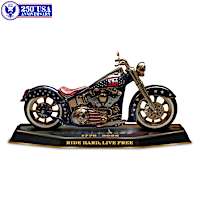 America's 250th Anniversary Ride Hard, Live Free Sculpture
